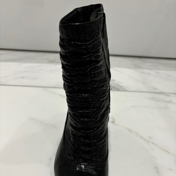 Womens Carlo Pasolini Black Leather Booties Size 36 Made in Italy - Picture 5 of 9